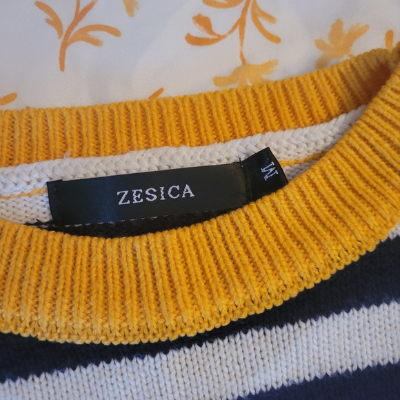 Zara Multicolor Striped Women's Sweater - Picture 2 of 2